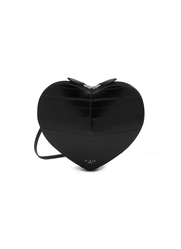 Crossbody>ALAÏA Le Coeur Eel Leather Crossbody Bag