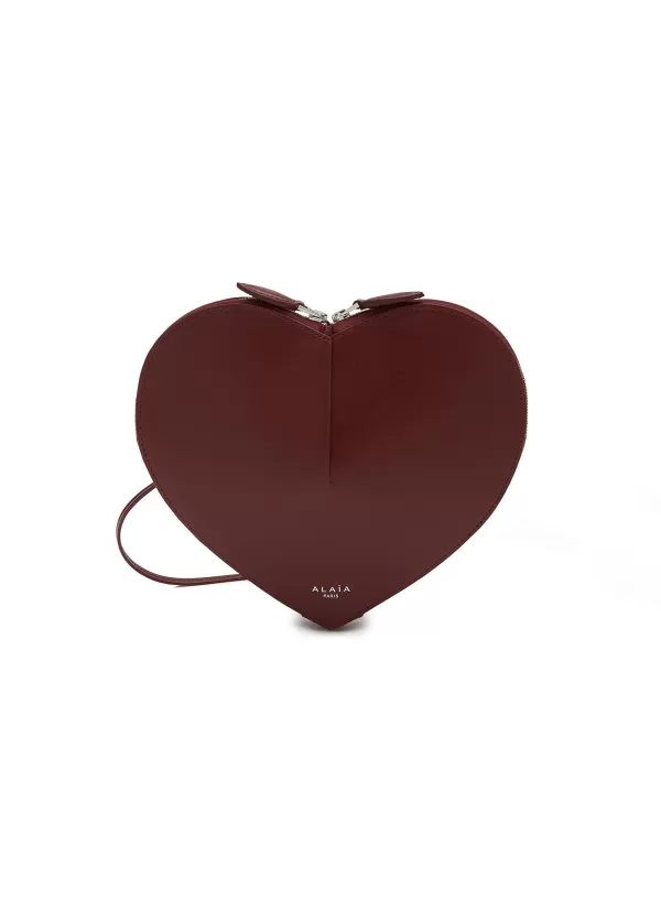 Crossbody>ALAÏA Le Coeur Leather Crossbody Bag