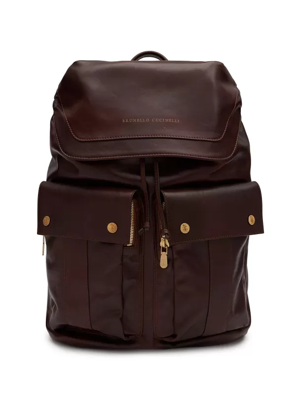 Backpacks>BRUNELLO CUCINELLI Leather Backpack