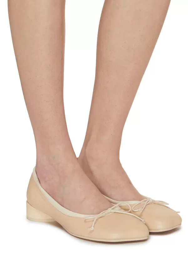 Flats>MM6 MAISON MARGIELA Leather Ballerina Flats