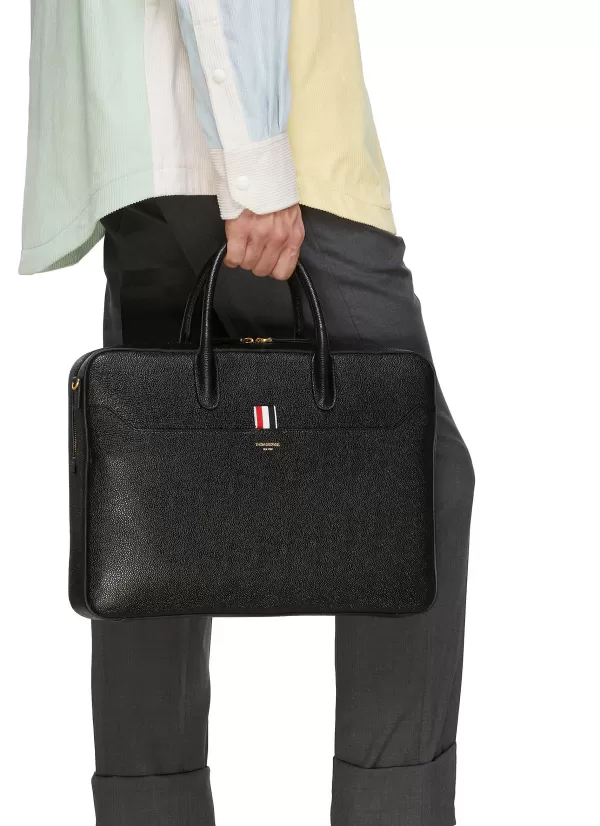 Briefcases>THOM BROWNE Leather Business Bag