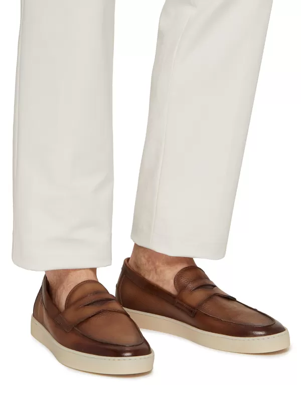 Flats>MAGNANNI Leather Penny Loafers