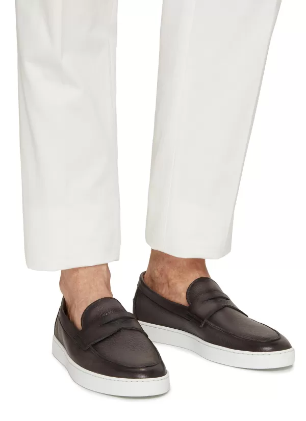 Flats>MAGNANNI Leather Penny Loafers