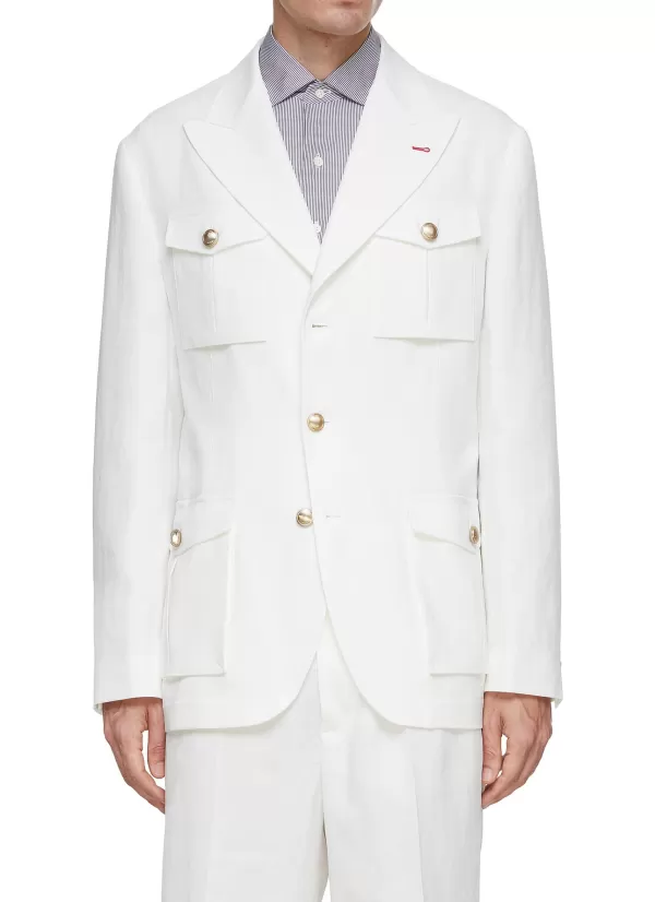 Jackets>BRUNELLO CUCINELLI Linen Safari Jacket