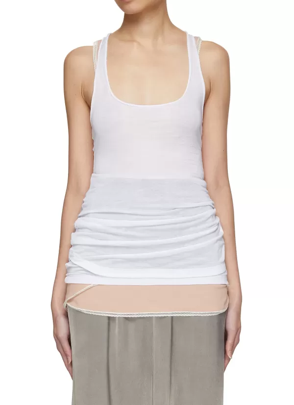 Tops>N21 Lingerie Hem Tank Top