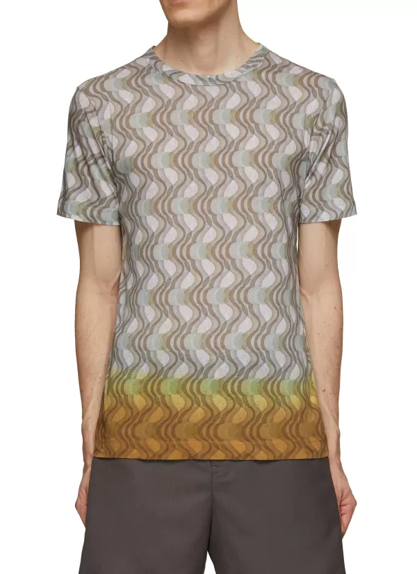 T-Shirts>DRIES VAN NOTEN Link Print T-Shirt