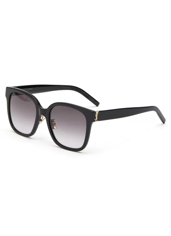 Eyewear>SAINT LAURENT Logo Acetate Sunglasses