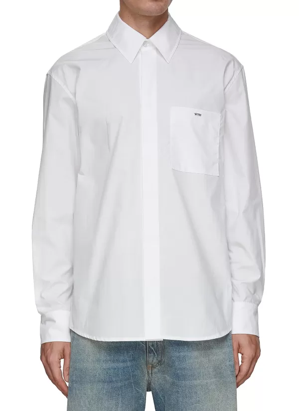 Shirts>WOOYOUNGMI Logo Detail Chest Pocket Shirt