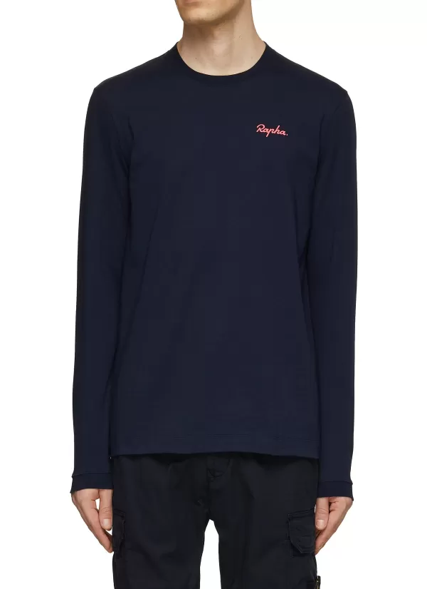 T-Shirts>RAPHA Logo Long Sleeve T-Shirt