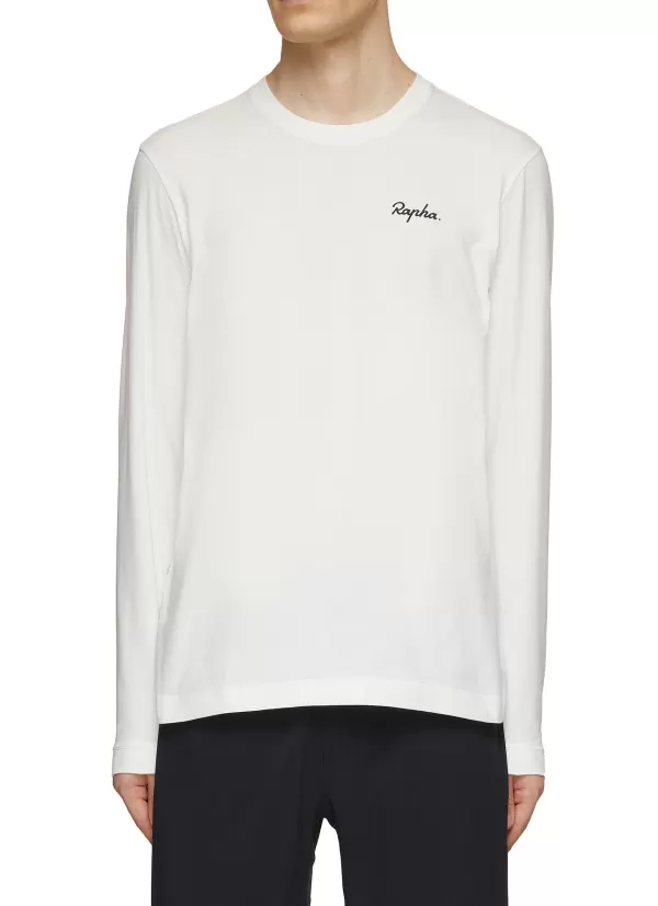 T-Shirts>RAPHA Logo Long Sleeve T-Shirt