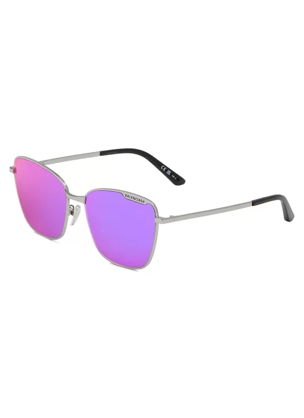 Eyewear>BALENCIAGA Logo Metal Sunglasses