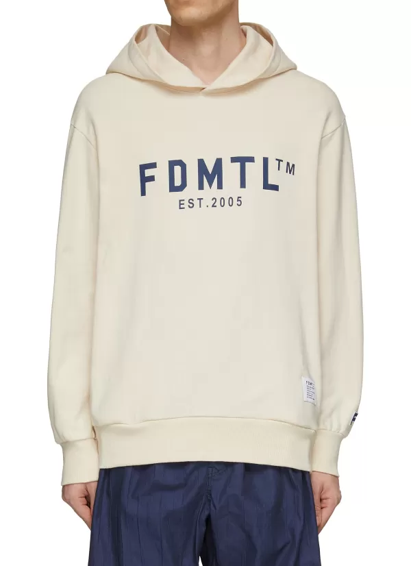 Pullovers & Hoodies>FDMTL Logo Print Hoodie