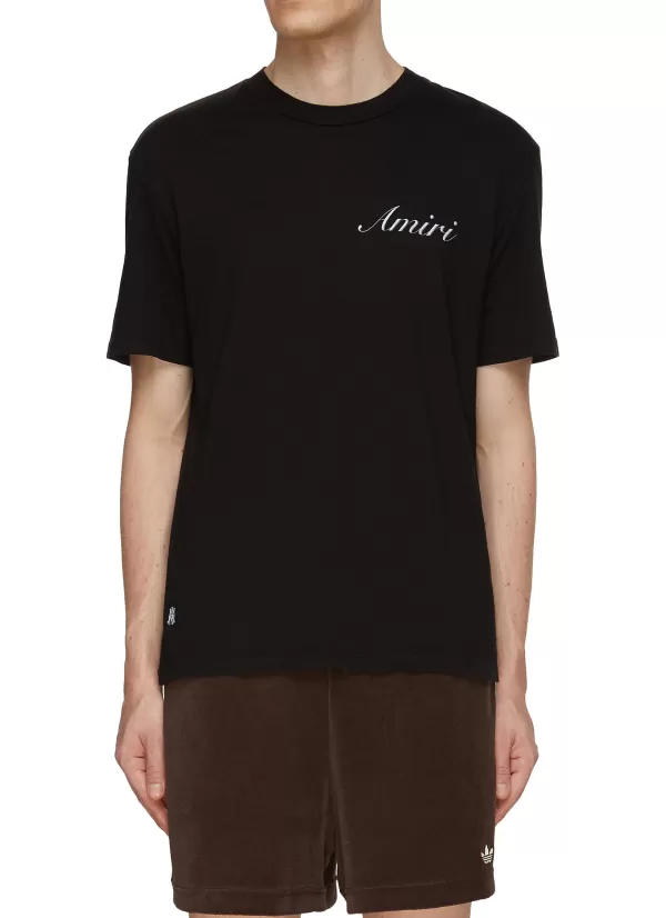 T-Shirts>AMIRI Logo Printed T-Shirt