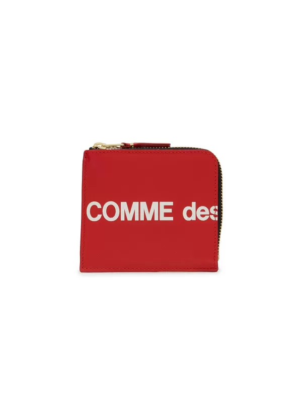 Small Leather Goods>COMME DES GARÇONS Logo Zipped Cardholder