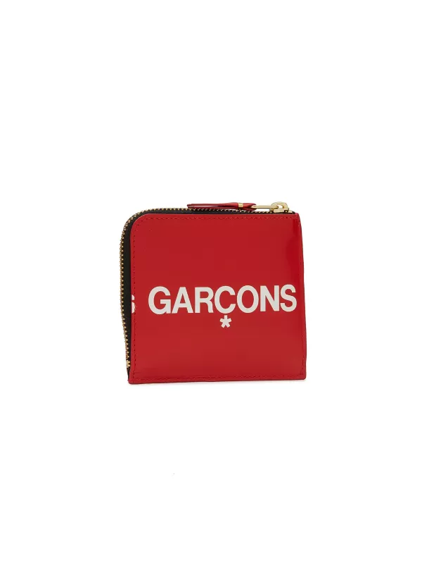 Small Leather Goods>COMME DES GARÇONS Logo Zipped Cardholder