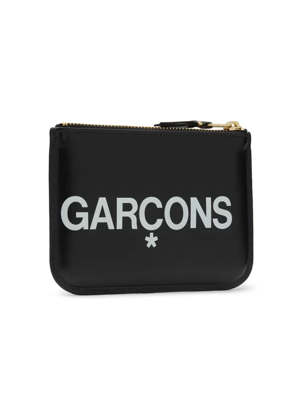 Small Leather Goods>COMME DES GARÇONS Logo Zipped Pouch