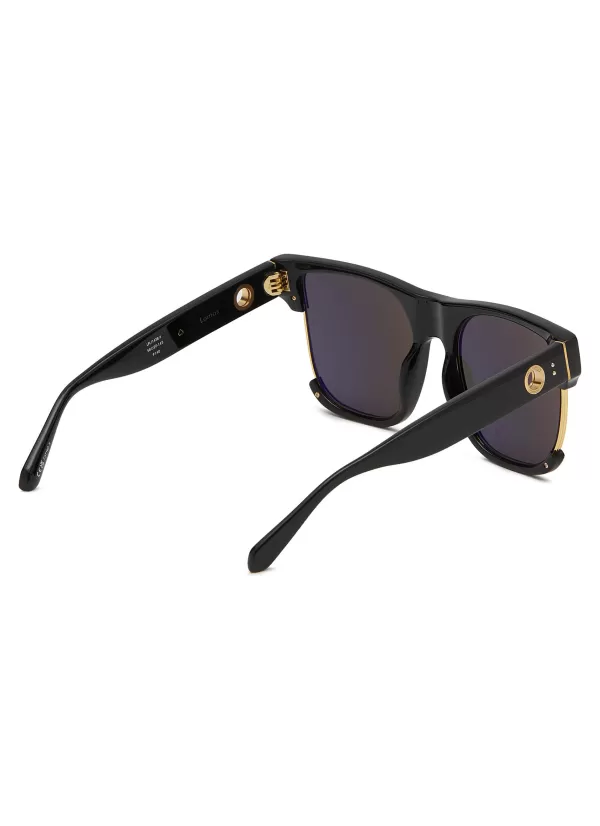 Eyewear>LINDA FARROW Lomas Acetate & Metal Square Sunglasses