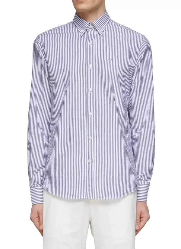 Shirts>PAUL & SHARK Long Sleeve Button Down Striped Shirt