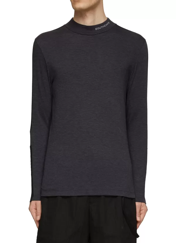 T-Shirts>SOUTHCAPE Long Sleeve Mock Neck Shirt