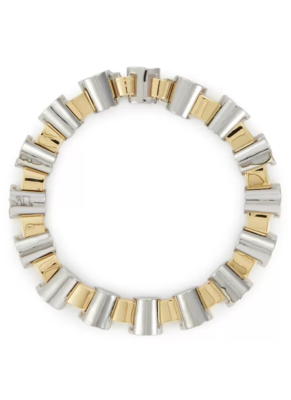 Fashion Jewellery>DEMARSON Lou 12K Gold Sliver Plated Necklace