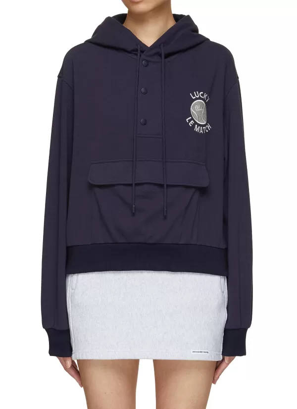 Tops>LUCKY MARCHE Lucky Le Match Pocket Hoodie