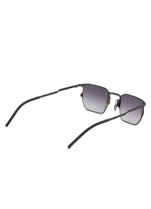 Eyewear>MOVITRA EYEWEAR Marcello Gun Acetate Square Sunglasses