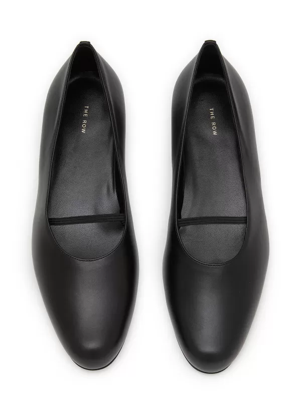 Flats>THE ROW Marion Leather Ballerina Flats