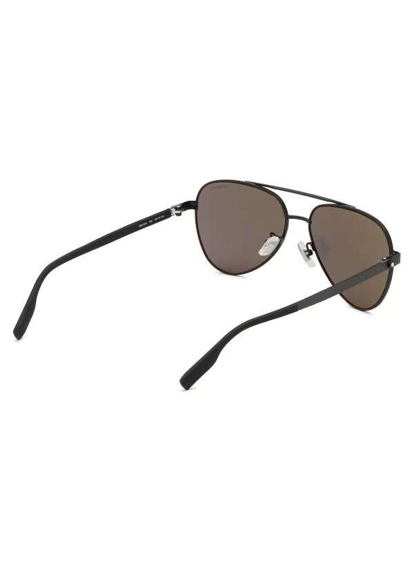 Eyewear>MONTBLANC Mb0182S Metal Aviator Sunglasses