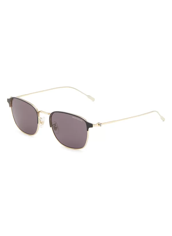 Eyewear>MONTBLANC Mb0189S Metal Square Sunglasses