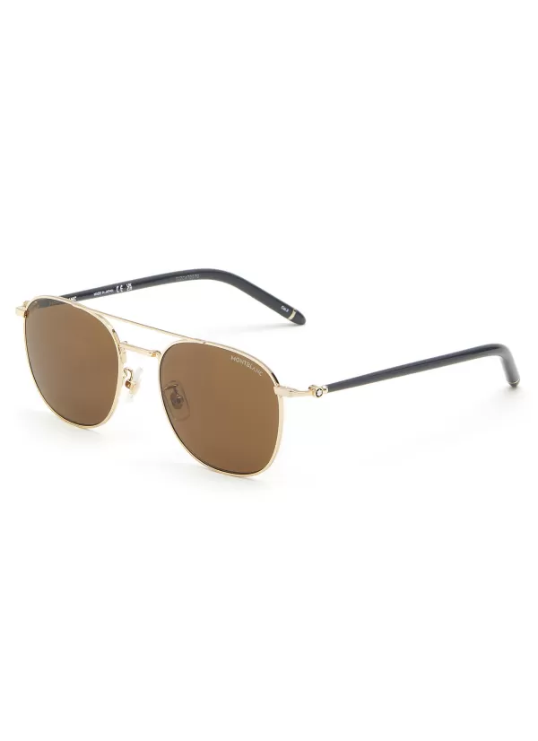 Eyewear>MONTBLANC Mb0271S Metal Square Sunglasses