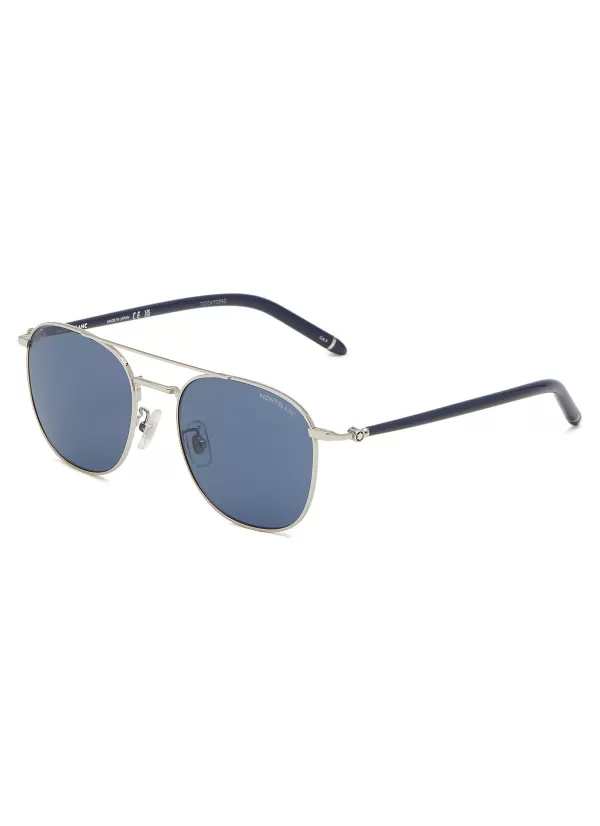 Eyewear>MONTBLANC Mb0271S Metal Square Sunglasses