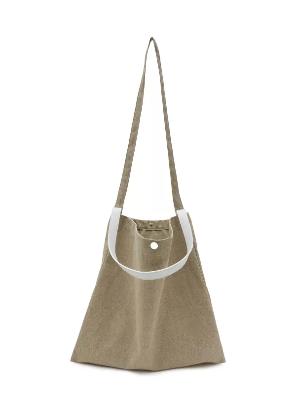 Tote Bags>PB 0110 Medium Linen Messenger Tote Bag