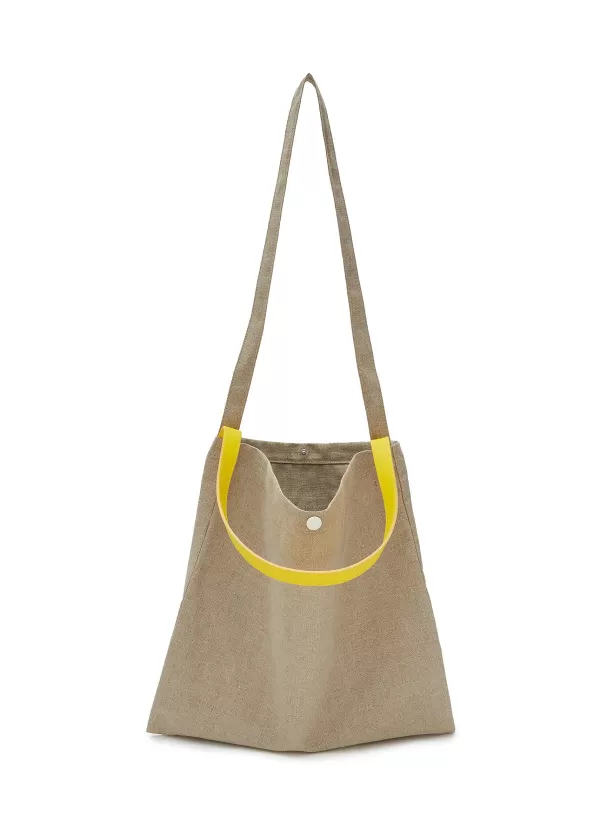 Tote Bags>PB 0110 Medium Linen Messenger Tote Bag