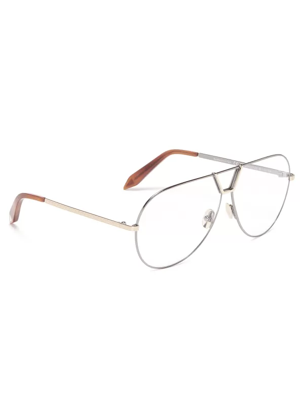 Eyewear>VICTORIA BECKHAM Metal Aviator Optical Glasses