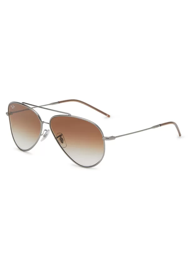 Eyewear>RAY BAN Metal Aviator Sunglasses