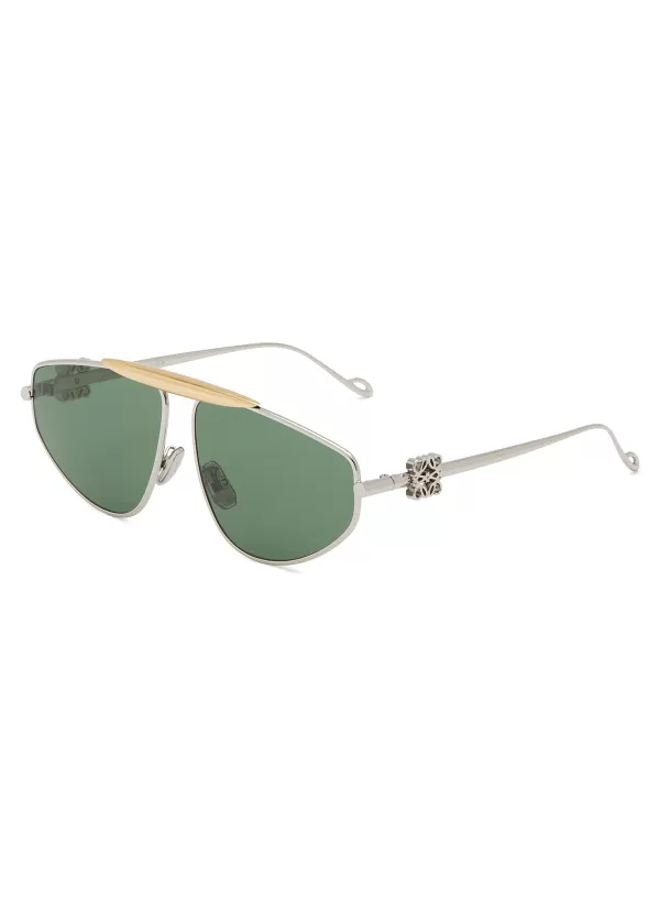 Eyewear>LOEWE Metal Aviator Sunglasses