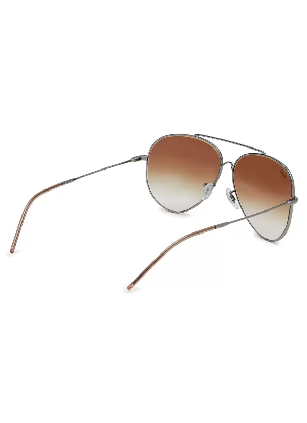 Eyewear>RAY BAN Metal Aviator Sunglasses