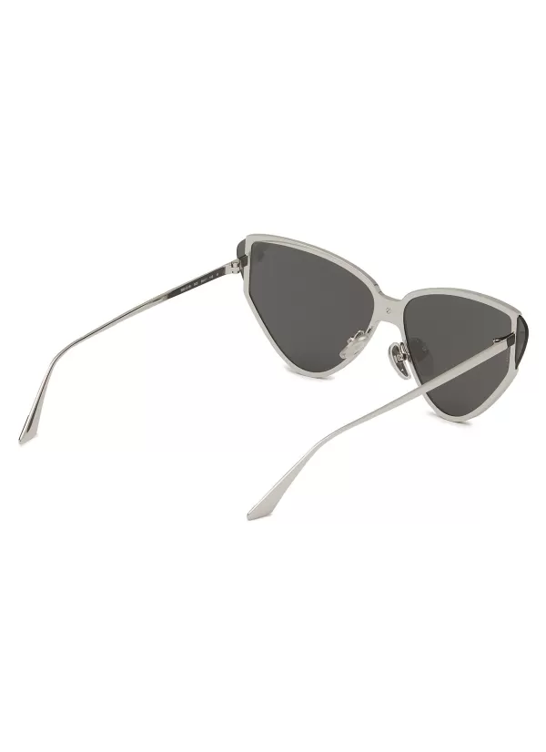 Eyewear>BALENCIAGA Metal Cat Eye Sunglasses