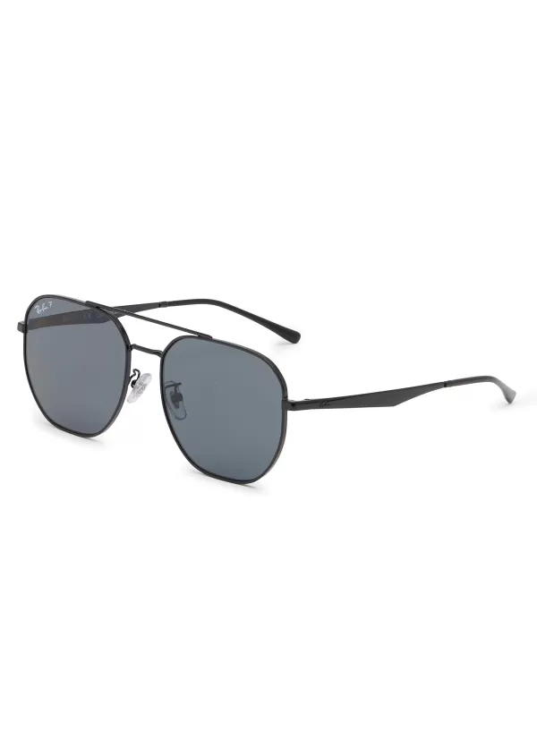 Eyewear>RAY BAN Metal Geometric Sunglasses