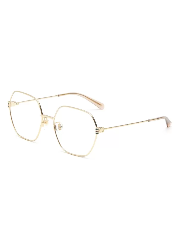 Eyewear>GUCCI Metal Hexagonal Optical Glasses