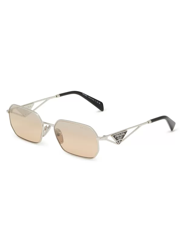 Eyewear>PRADA Metal Irregular Sunglasses