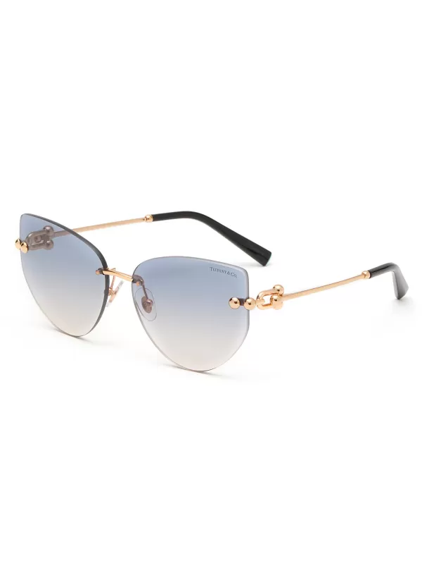 Eyewear>TIFFANY Metal Irregular Sunglasses