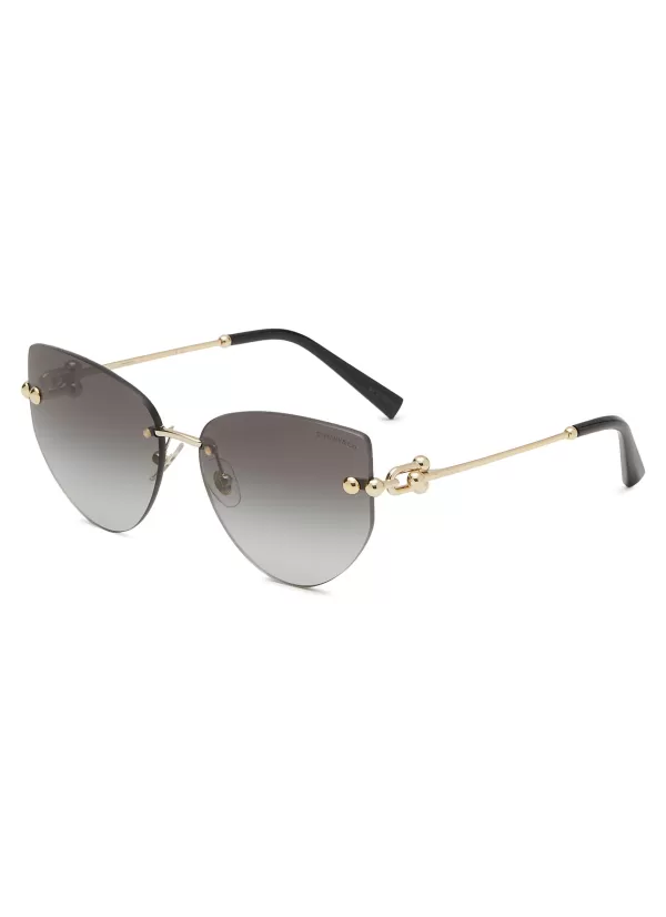 Eyewear>TIFFANY Metal Irregular Sunglasses