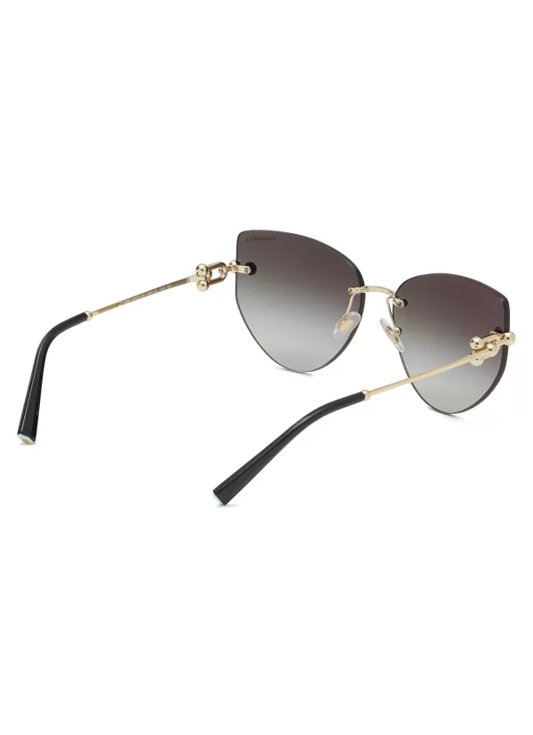 Eyewear>TIFFANY Metal Irregular Sunglasses