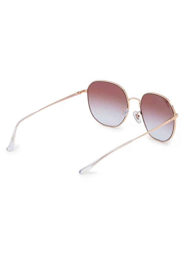 Eyewear>RAY BAN Metal Square Sunglasses