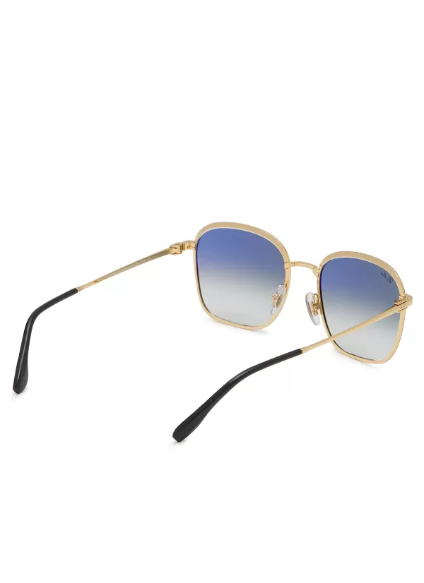 Eyewear>RAY BAN Metal Square Sunglasses