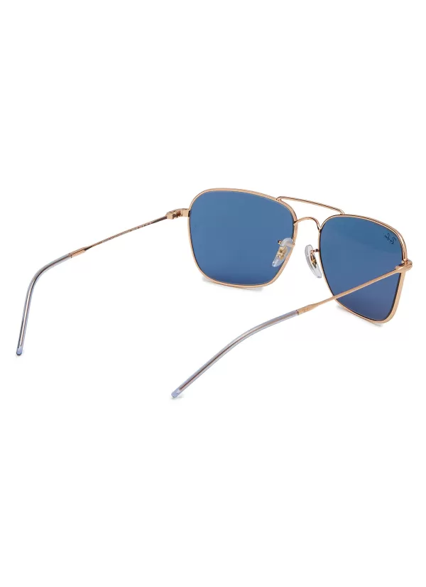 Eyewear>RAY BAN Metal Square Sunglasses