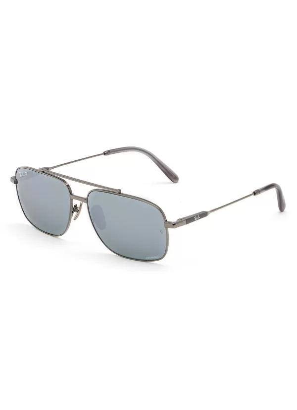 Eyewear>RAY BAN Michael Metal Pillow Sunglasses