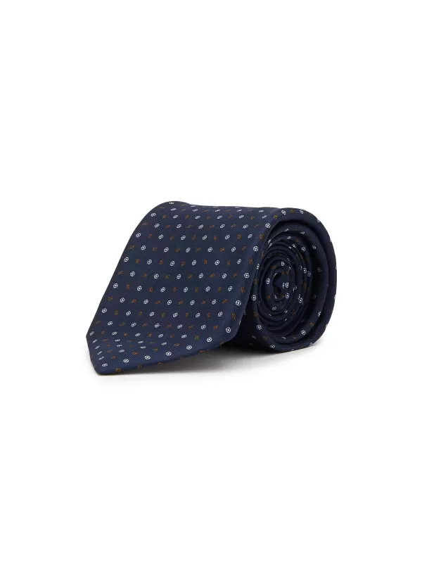 Ties>STEFANOBIGI MILANO Micro Floral Embroidered Silk Tie