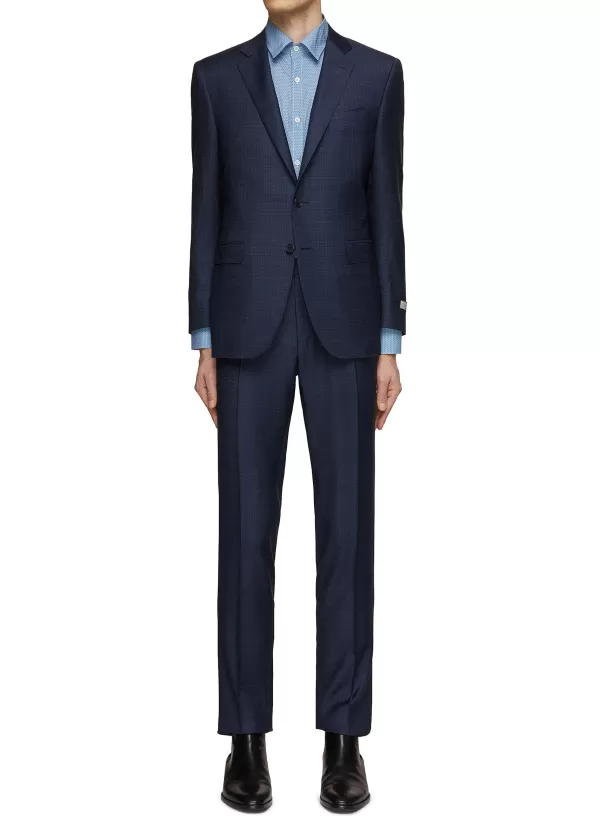 Suits>CANALI Milano Checked Single Breasted Suit